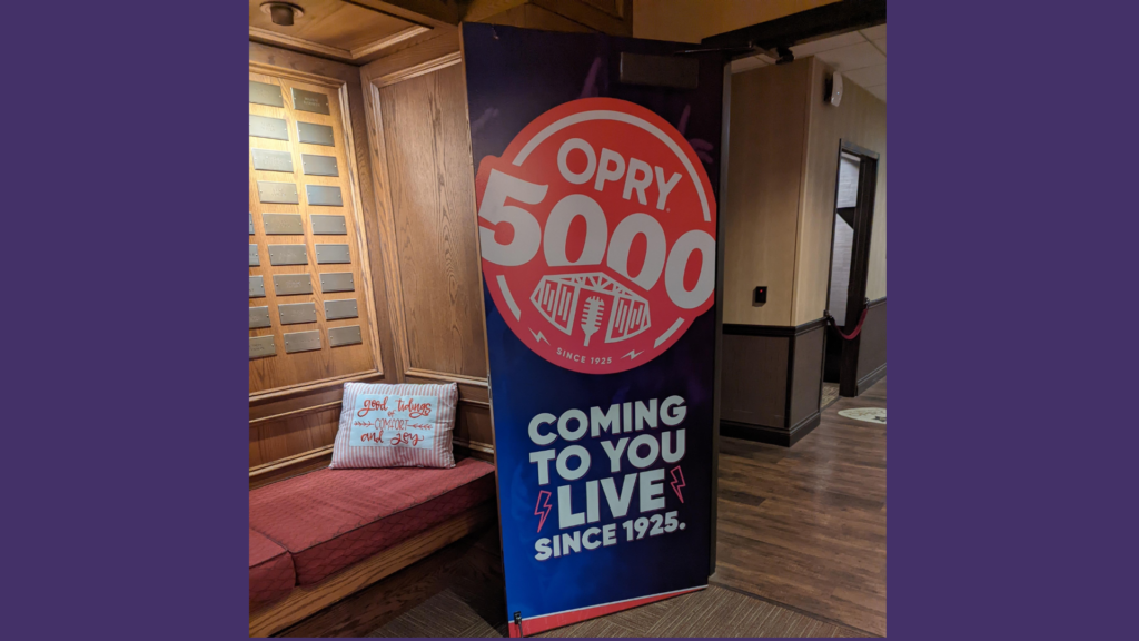 Opry 5000 Backstage Door Wrap